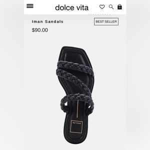 NEW IN BOX Dolce Vita Iman Sandals in Black Size 8